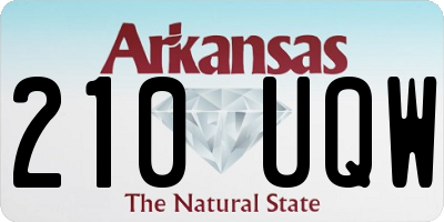 AR license plate 210UQW