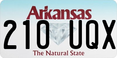 AR license plate 210UQX