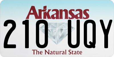 AR license plate 210UQY