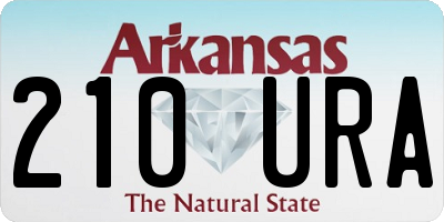 AR license plate 210URA