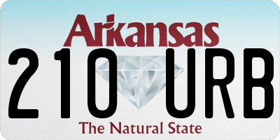AR license plate 210URB