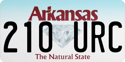 AR license plate 210URC