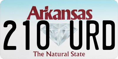 AR license plate 210URD