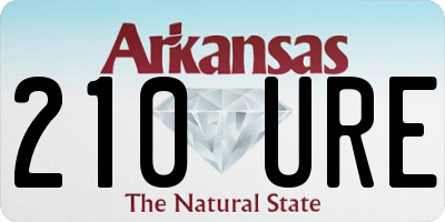 AR license plate 210URE