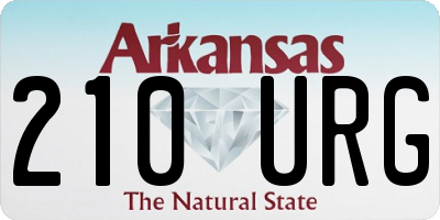 AR license plate 210URG