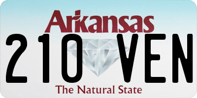 AR license plate 210VEN