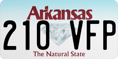 AR license plate 210VFP