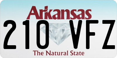 AR license plate 210VFZ