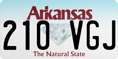 AR license plate 210VGJ
