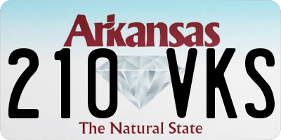 AR license plate 210VKS