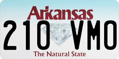 AR license plate 210VMO