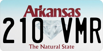 AR license plate 210VMR