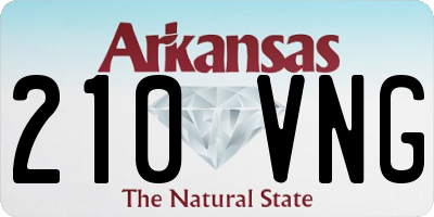 AR license plate 210VNG