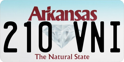 AR license plate 210VNI