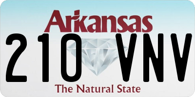 AR license plate 210VNV