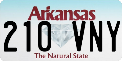 AR license plate 210VNY
