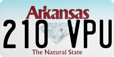 AR license plate 210VPU