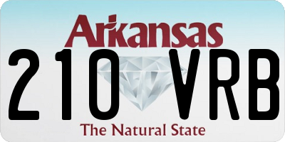 AR license plate 210VRB