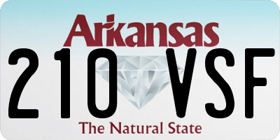 AR license plate 210VSF