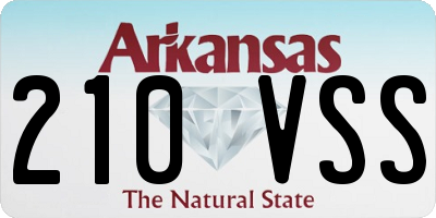 AR license plate 210VSS