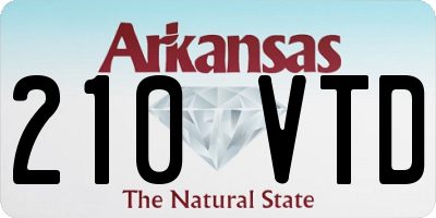 AR license plate 210VTD