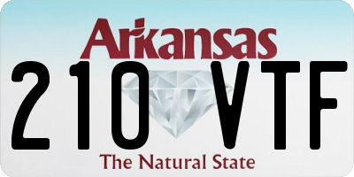 AR license plate 210VTF