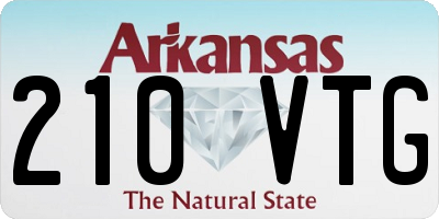AR license plate 210VTG