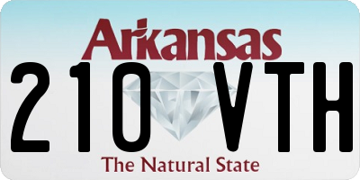 AR license plate 210VTH