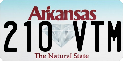 AR license plate 210VTM
