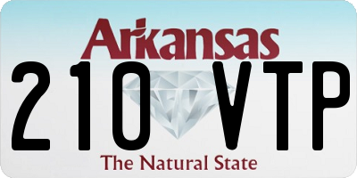 AR license plate 210VTP