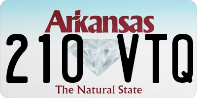 AR license plate 210VTQ