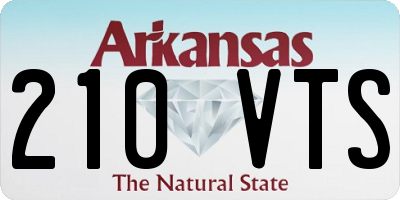 AR license plate 210VTS