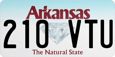 AR license plate 210VTU