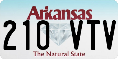 AR license plate 210VTV