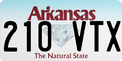 AR license plate 210VTX