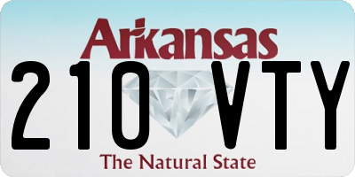 AR license plate 210VTY
