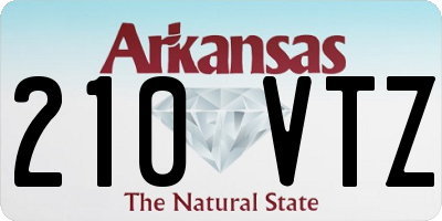 AR license plate 210VTZ