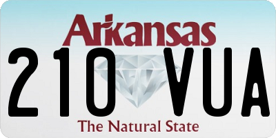 AR license plate 210VUA