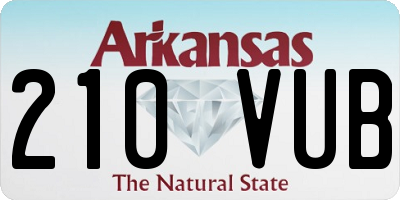 AR license plate 210VUB