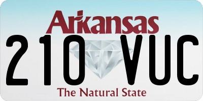 AR license plate 210VUC