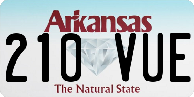 AR license plate 210VUE