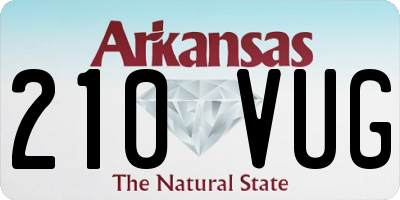 AR license plate 210VUG