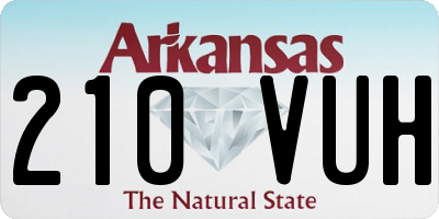 AR license plate 210VUH