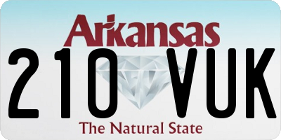 AR license plate 210VUK