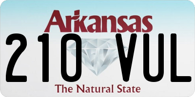 AR license plate 210VUL