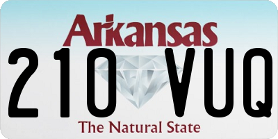 AR license plate 210VUQ