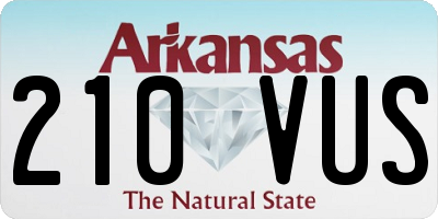 AR license plate 210VUS