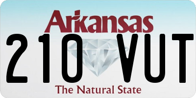 AR license plate 210VUT
