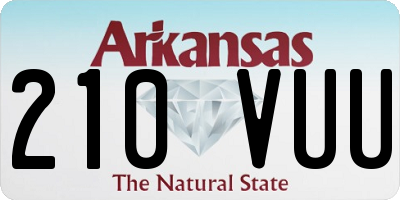 AR license plate 210VUU