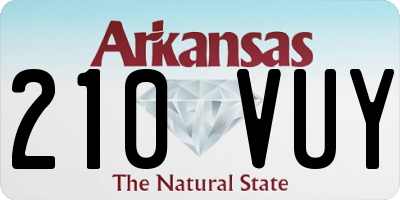 AR license plate 210VUY